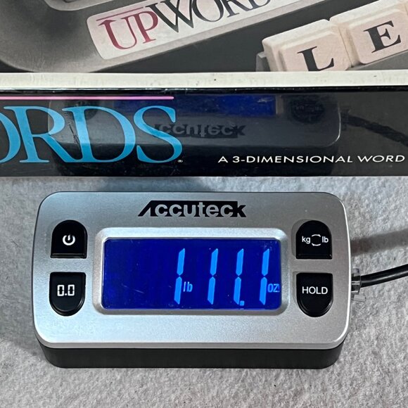 Upwords Milton Bradley 3-Dimensional Word Game 2-4 Players Ages 10+ Box Damage - Picture 15 of 15